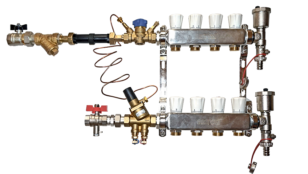 SA25-3-L-20-DPV15-STP15L Распределительный коллекторный узел SANEXT Квартирный